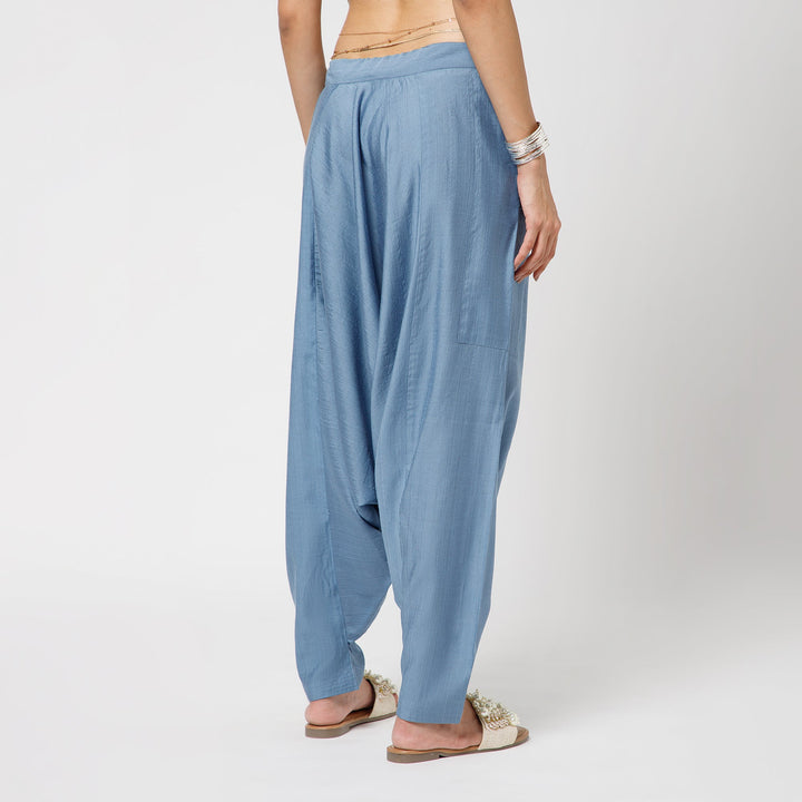 Blue Harem Pant