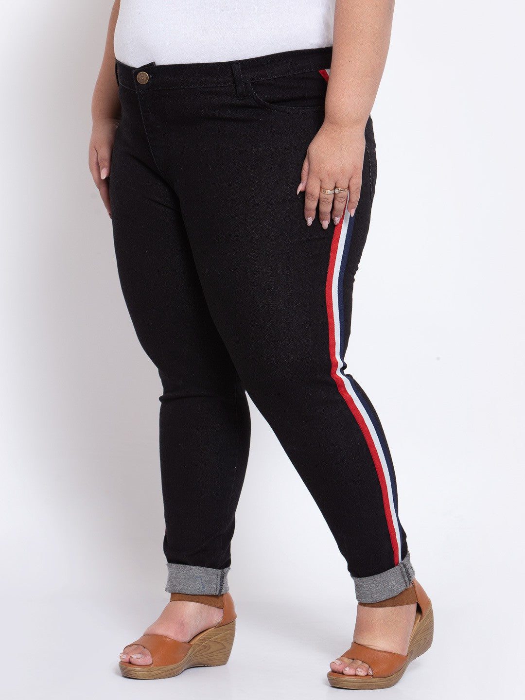 Plus Size Women Black Jeans