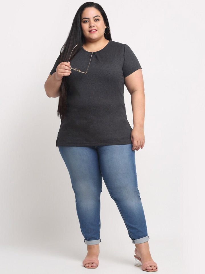 Plus Size Women  Charcoal T-shirt