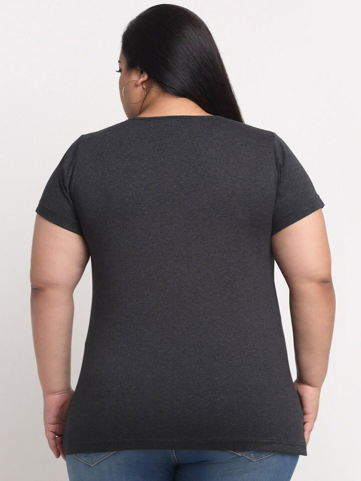 Plus Size Women  Charcoal T-shirt