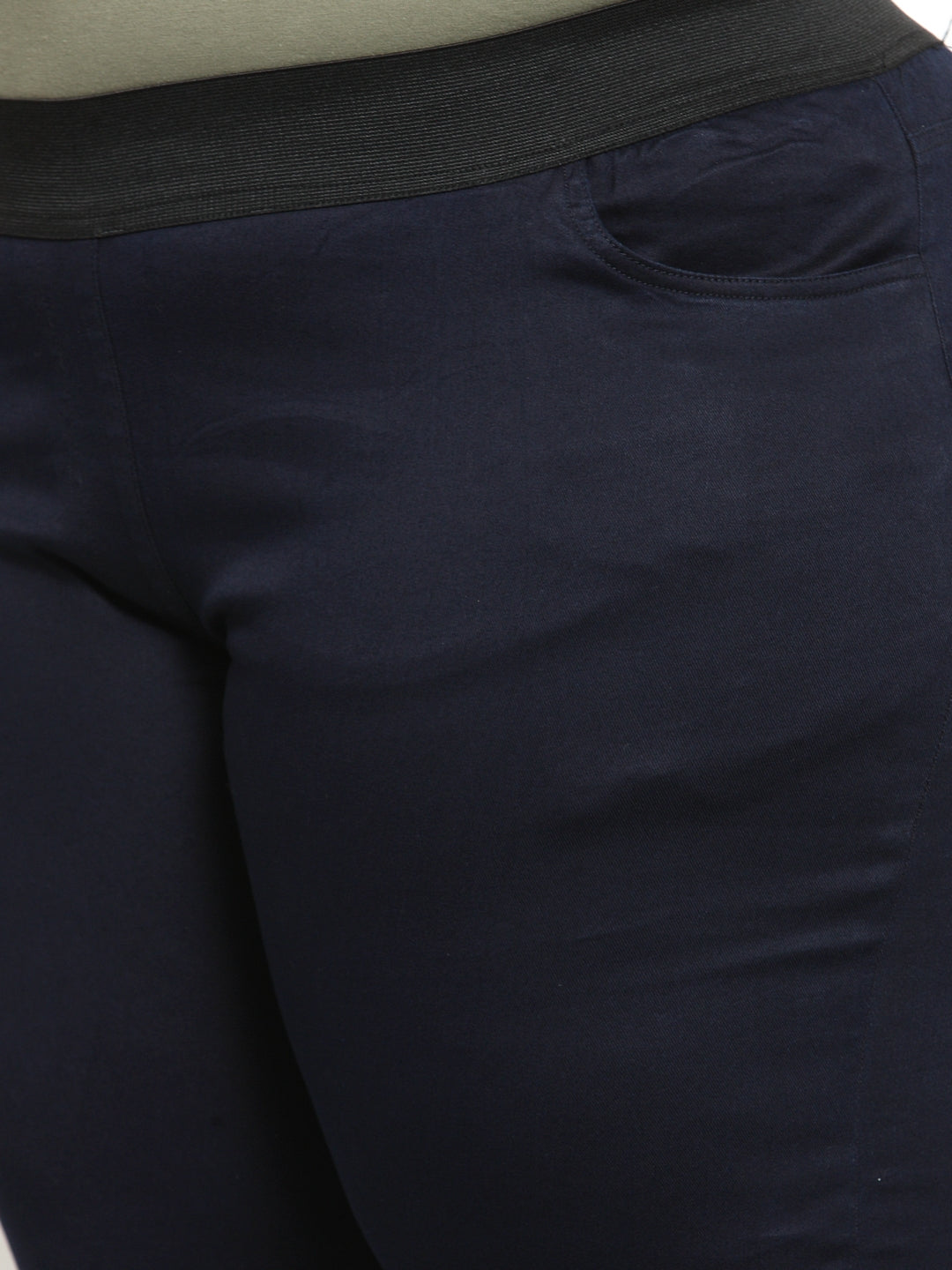 Plus Size Blue Slim Jeggings