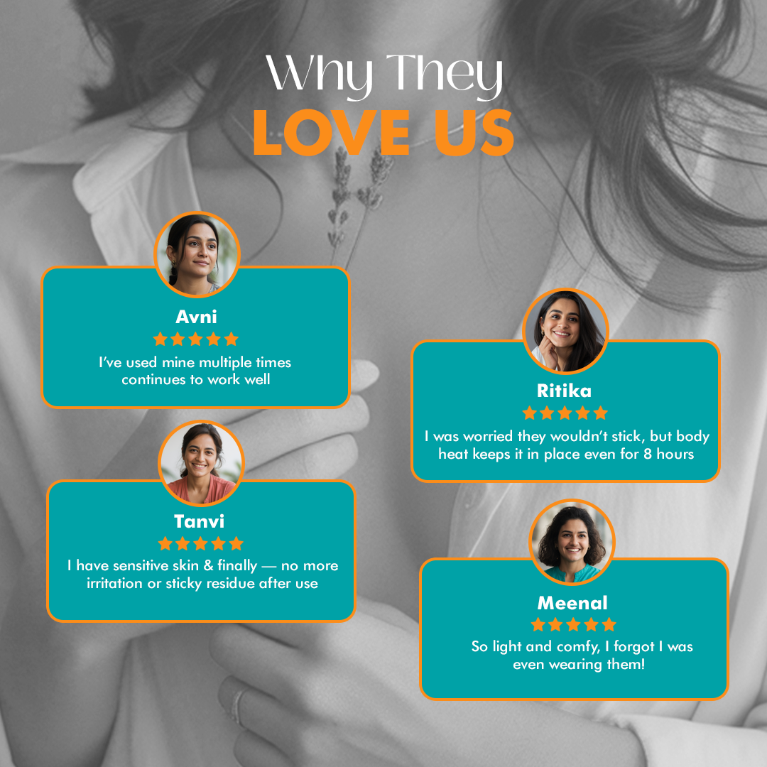 No Glue Reusable Nipple Covers