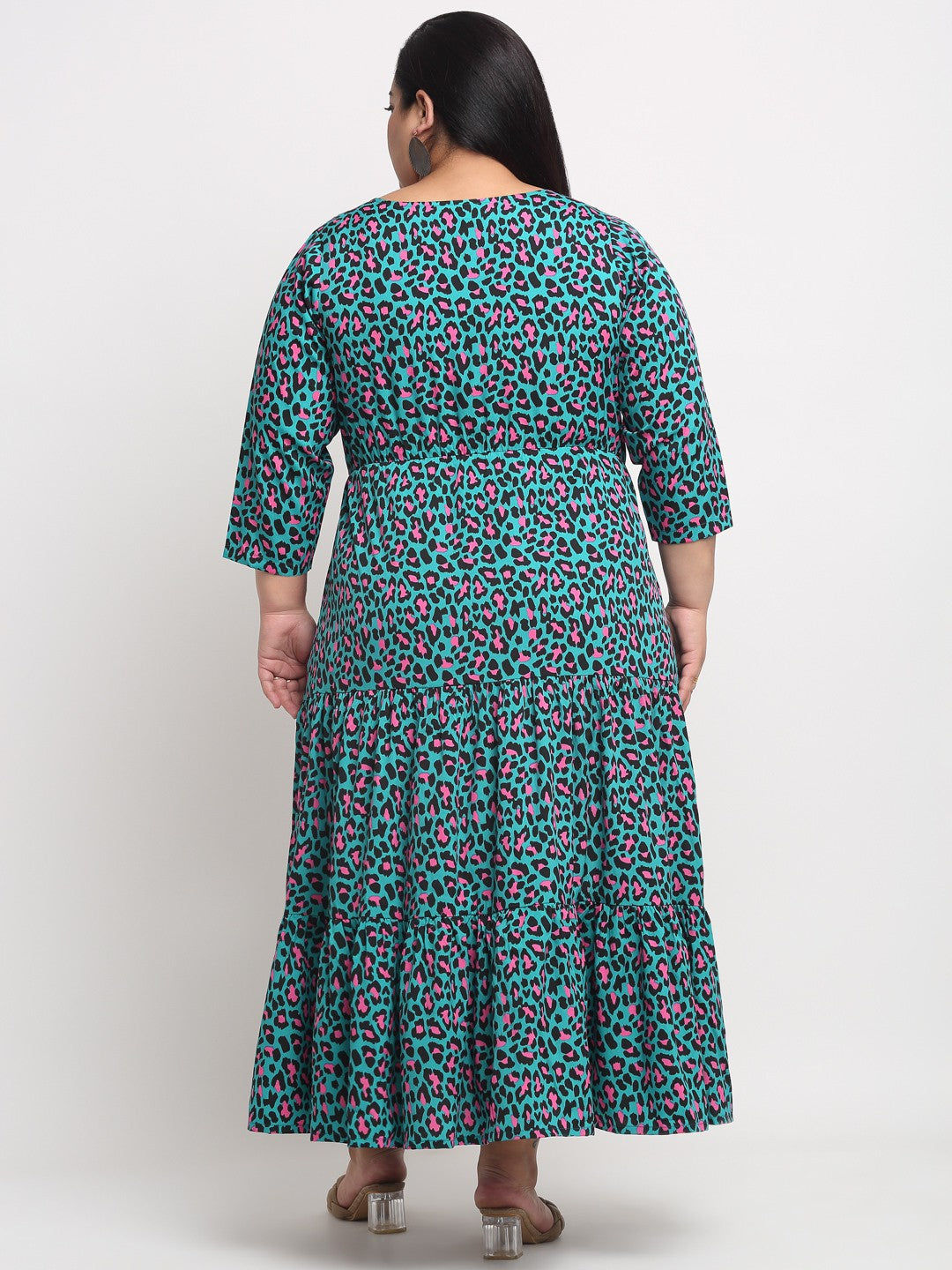 Plus Size Women  Sea Green Maxi Dress