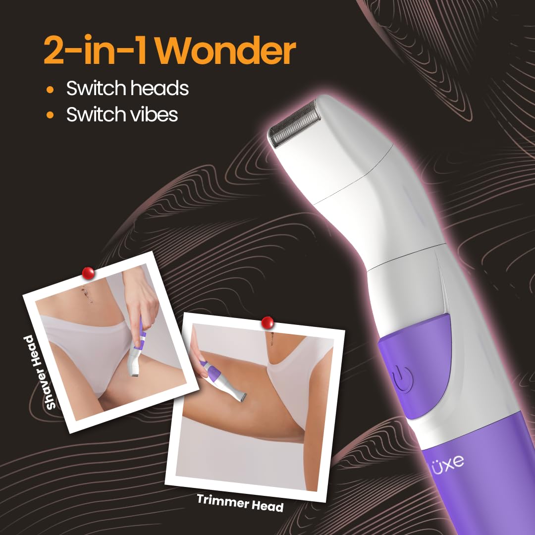 Airluxe BikiniGlow 2-in-1 Bikini Trimmer & Shaver for Women