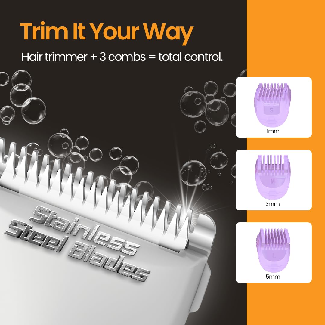 Airluxe BikiniGlow 2-in-1 Bikini Trimmer & Shaver for Women