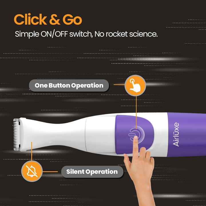 Airluxe BikiniGlow 2-in-1 Bikini Trimmer & Shaver for Women