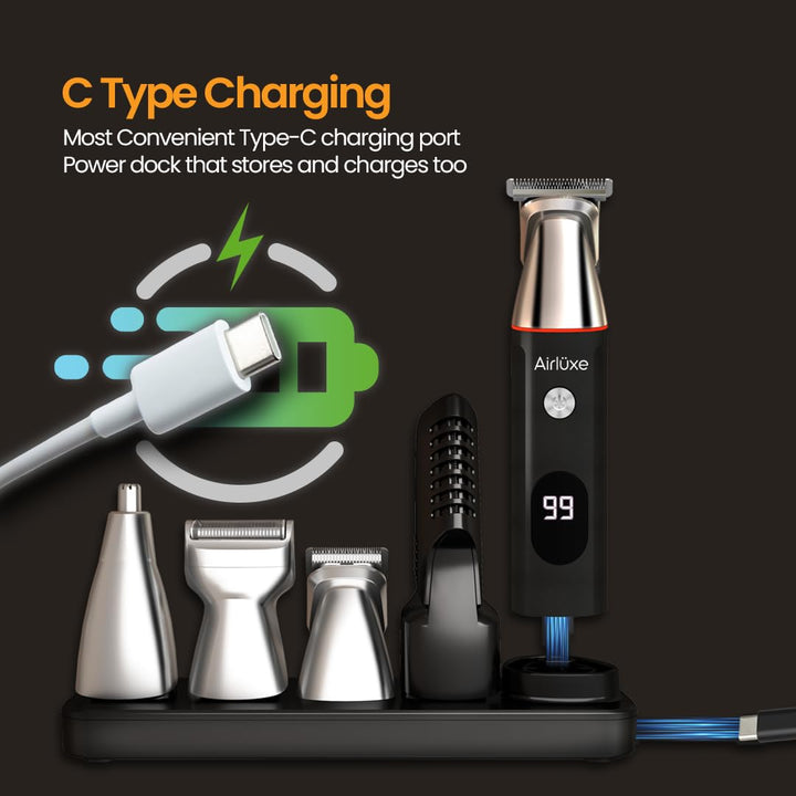 Airluxe GroomMaster 12-in-1 Multi Grooming Kit for Men