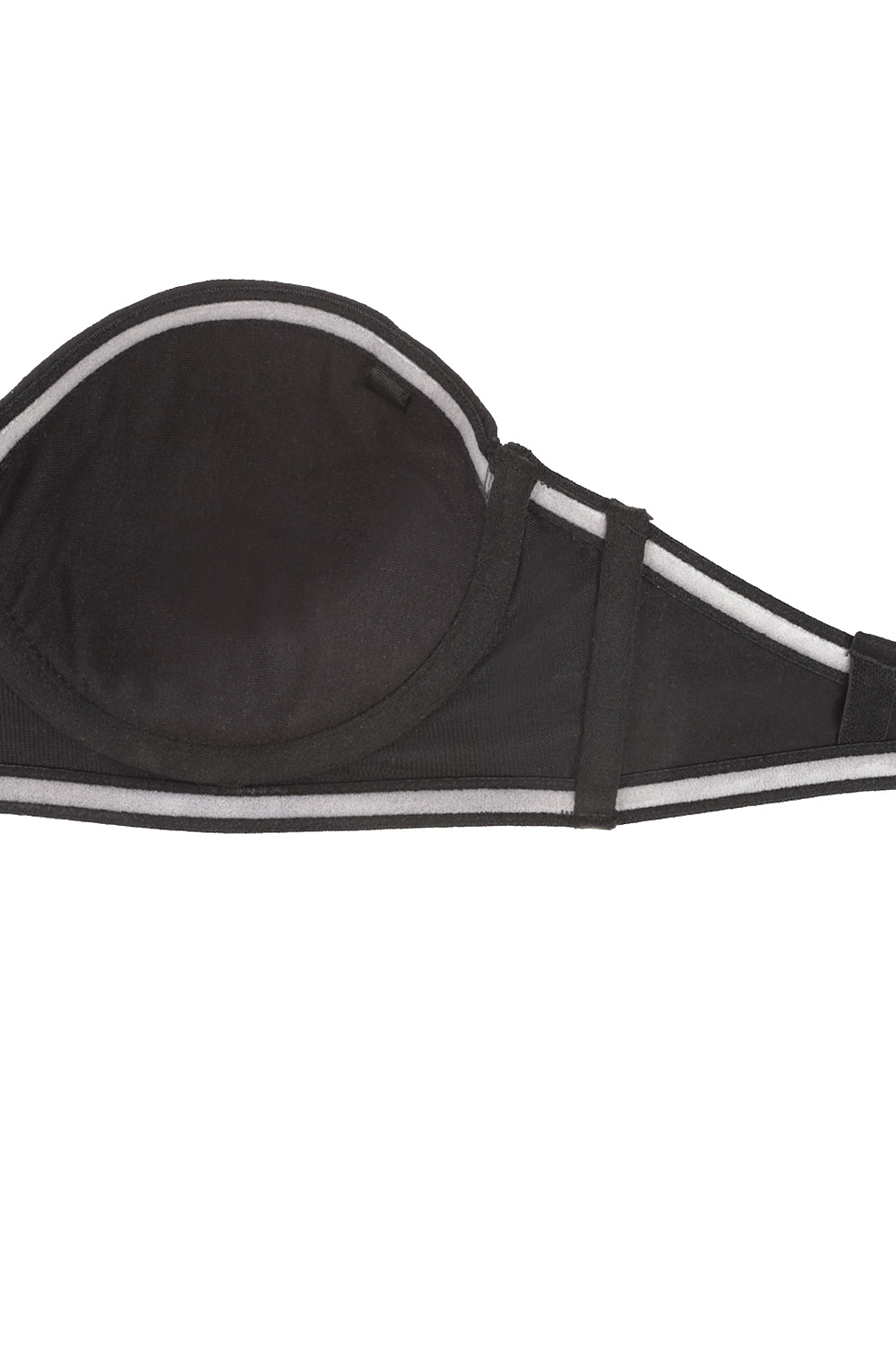 Organic Cotton  Antimicrobial Padded Strapless and Backless Bra-ISB120-Black