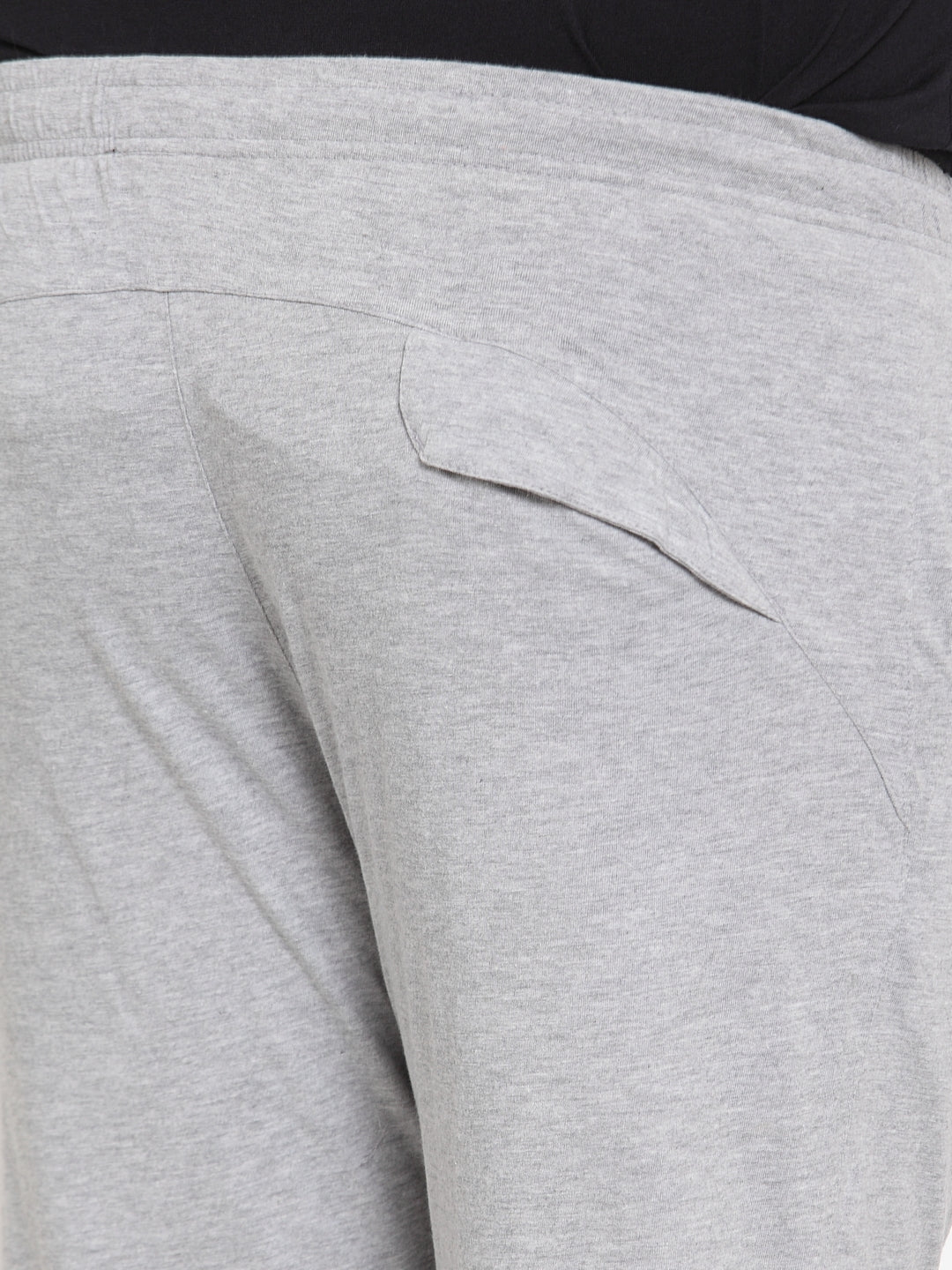 Plus Size Men Grey Melange Regular Fit Track Pants