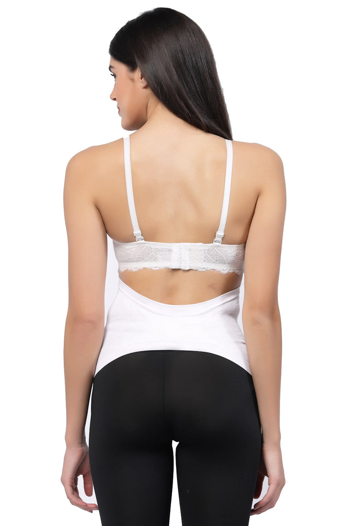 Bamboo Fiber Seamless Side Maternity Belly Band-ISMB001-Bright White-
