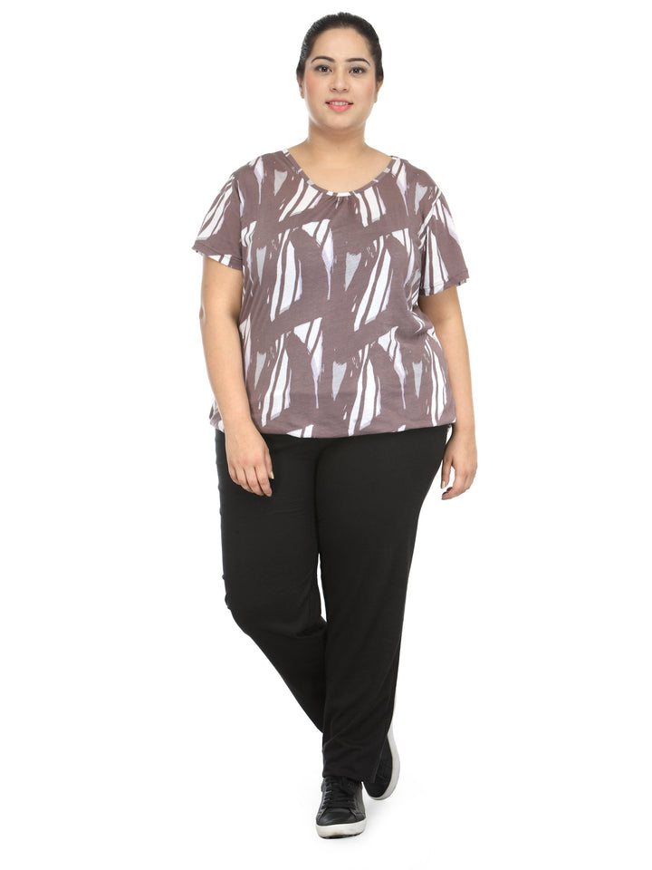 Plus Size Black Track Pants