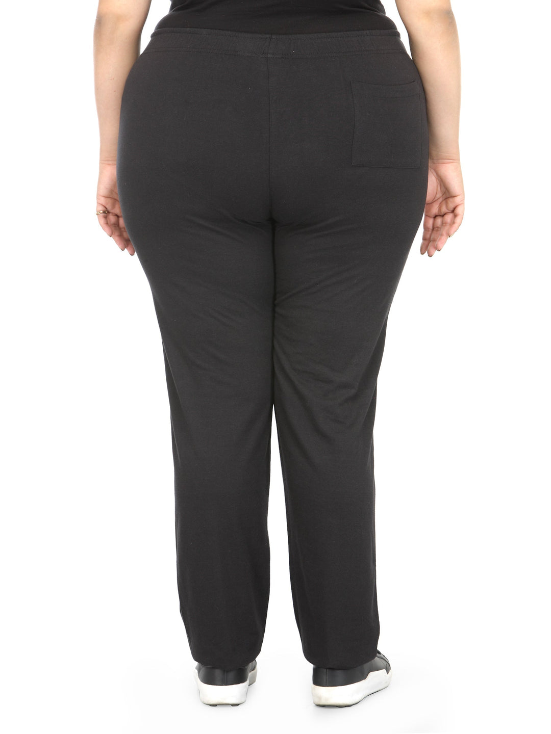 Plus Size Black Track Pants