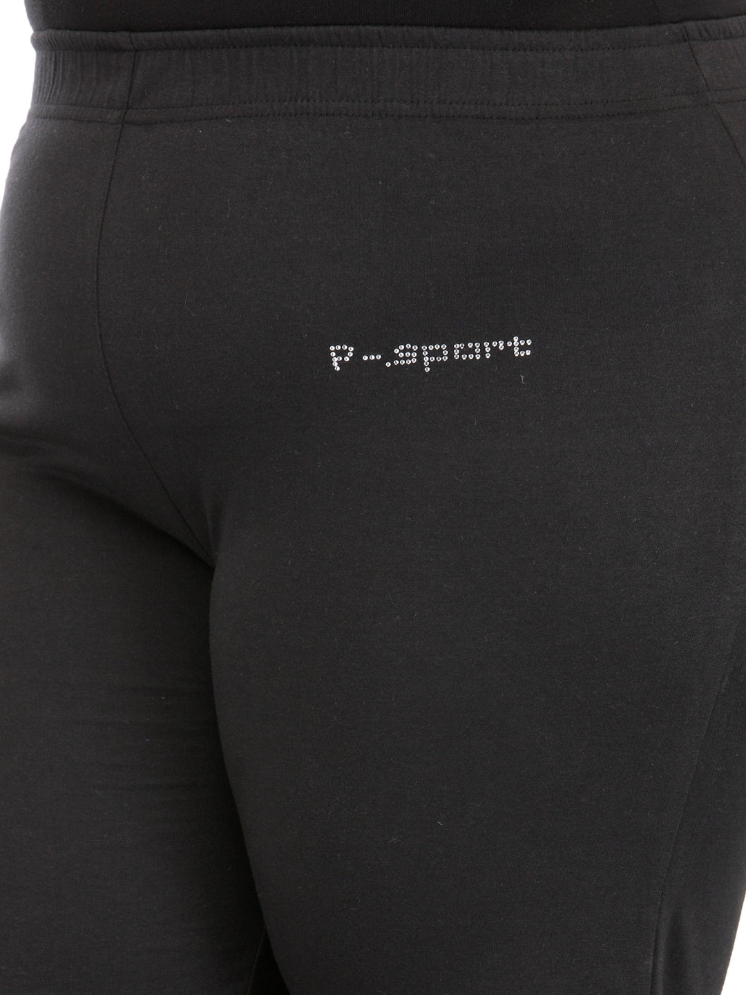 Plus Size Black Track Pants