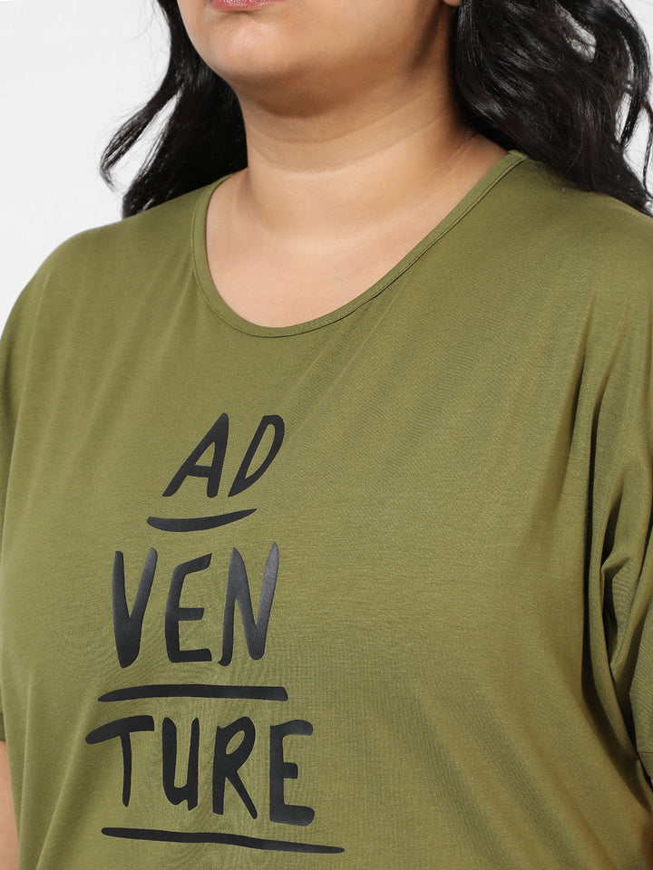 Printed Stylish Round Neck Top