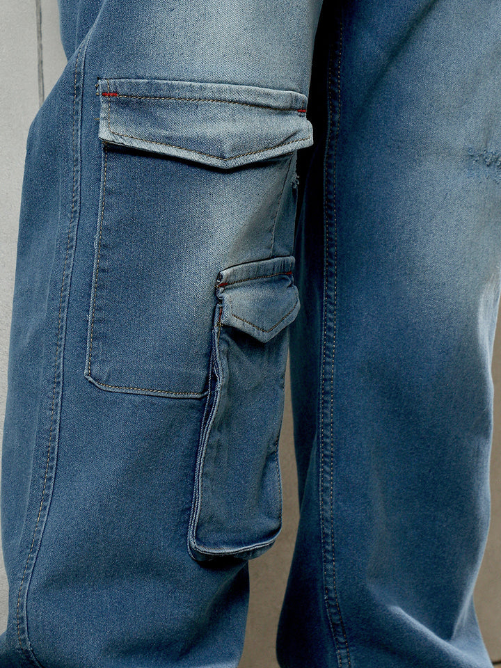 Utility Cargo Denim Jeans