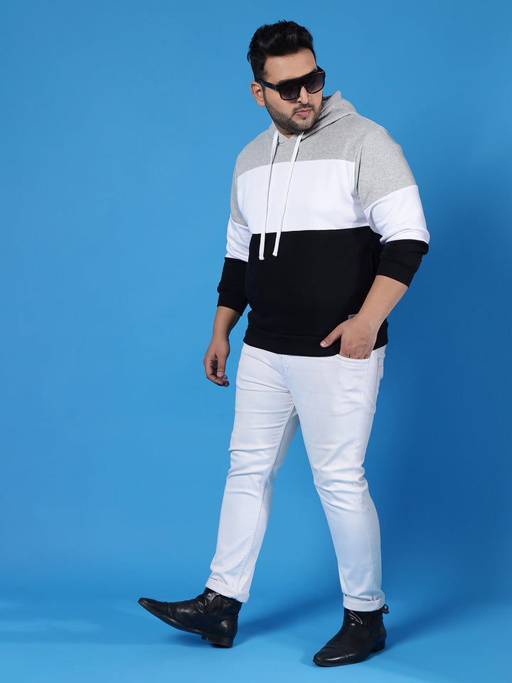 Colorblock Hooded Sweatshirt