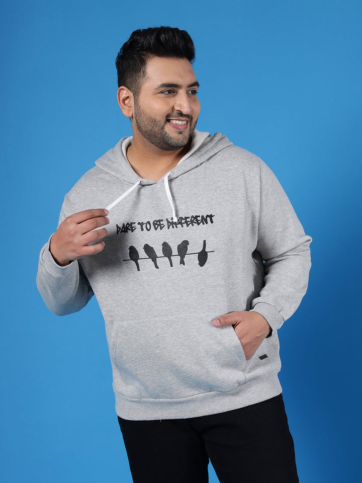 Printed Casual Hooded Sweastshirt