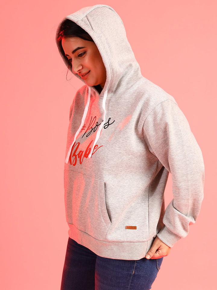 Printed Hooded Sweatshirt