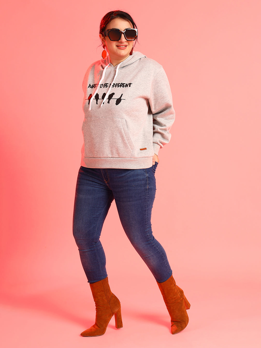 Printed Hooded Sweatshirt