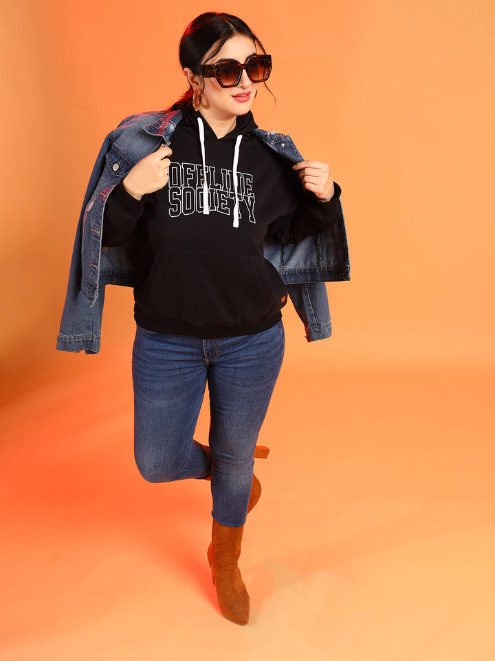 Printed Hooded Sweatshirt