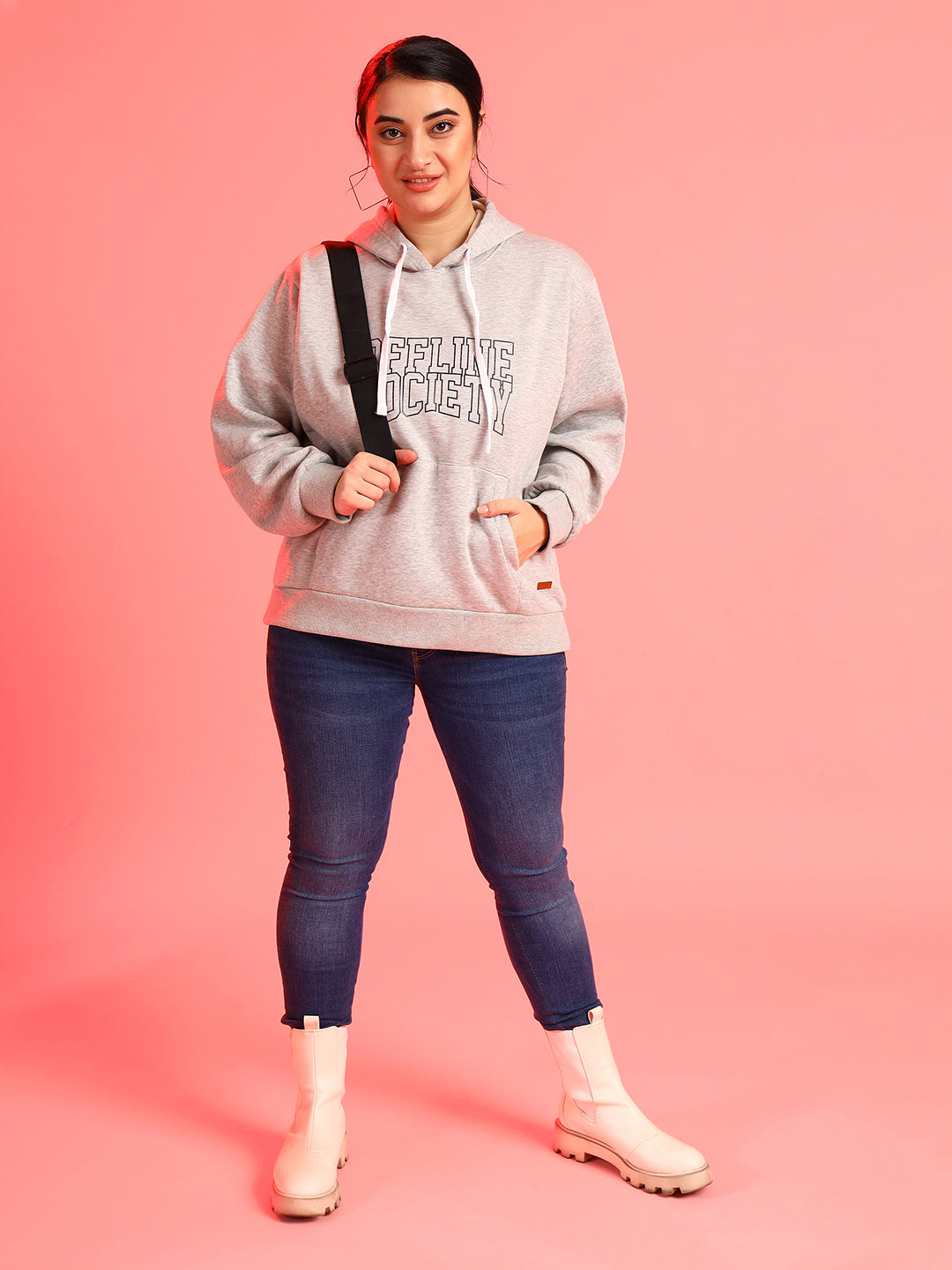 Printed Hooded Sweatshirt