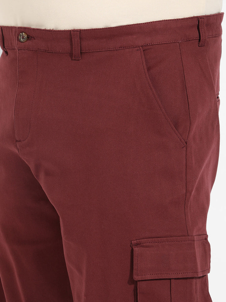 Maroon Cargo Shorts
