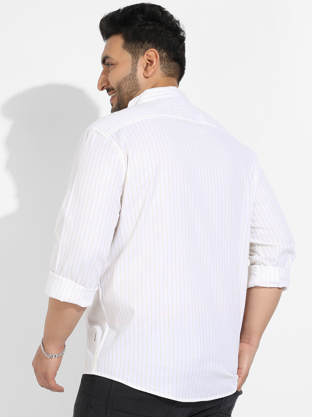 White Chalk Striped Shirt