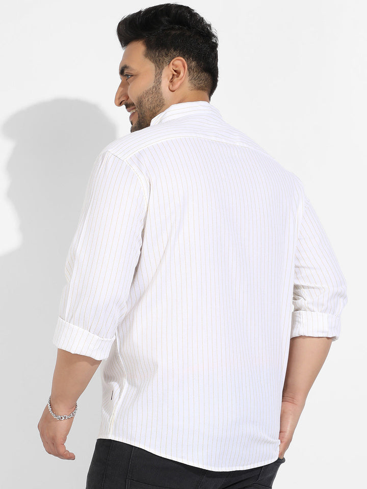 White Chalk Striped Shirt