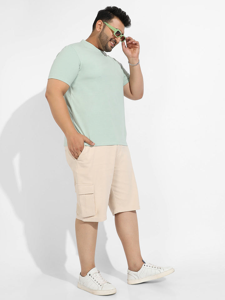 Sage Green Basic Regular Fit T-Shirt