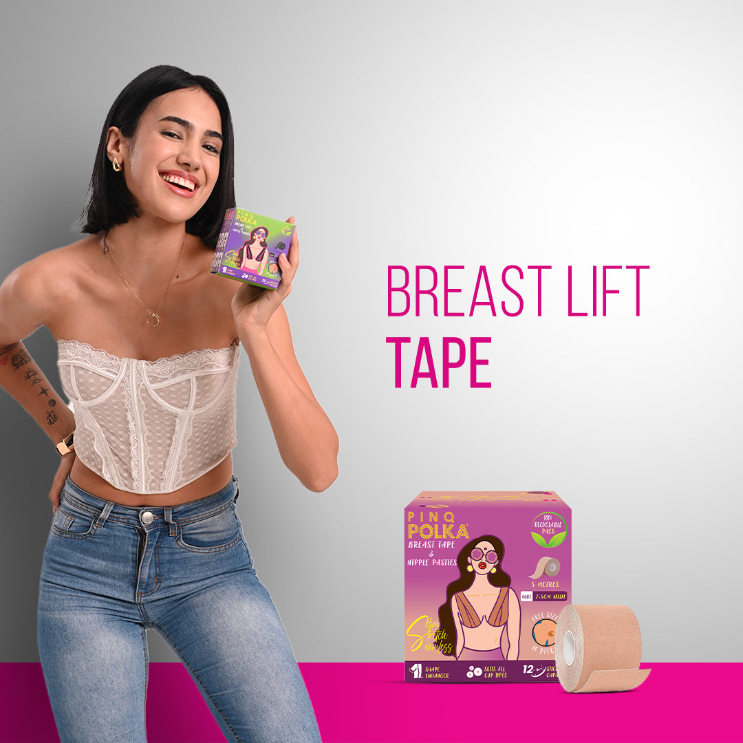 Breast Tape (Free 5 pairs of Nipple Pasties) Testing