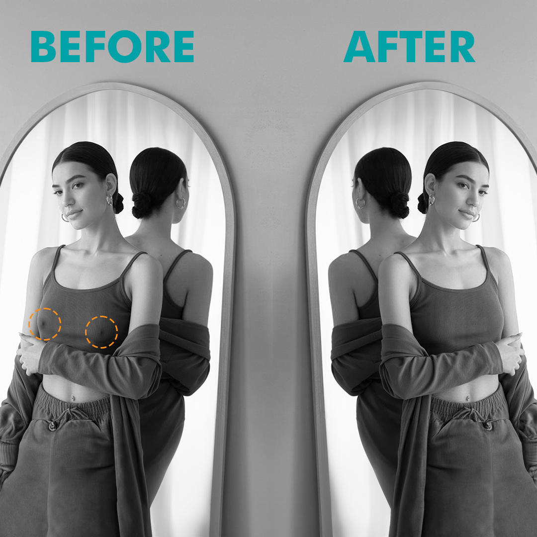 No Glue Reusable Nipple Covers