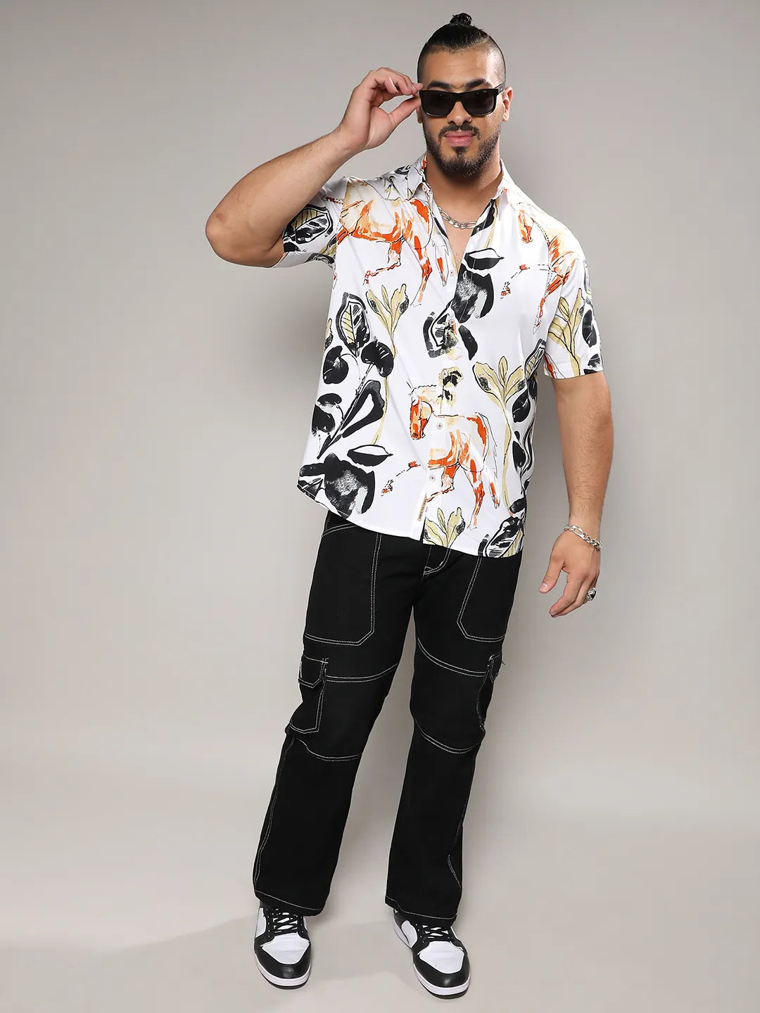 Brown & Black Foliage Horse Shirt