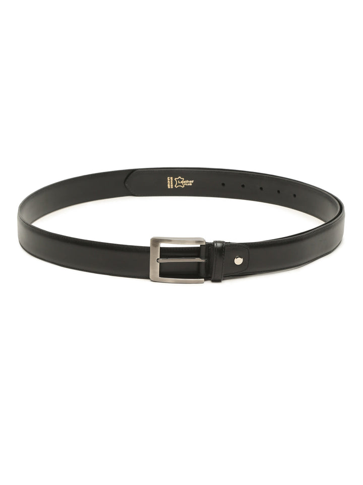 Plus Size Men Black Leather Formal Belt