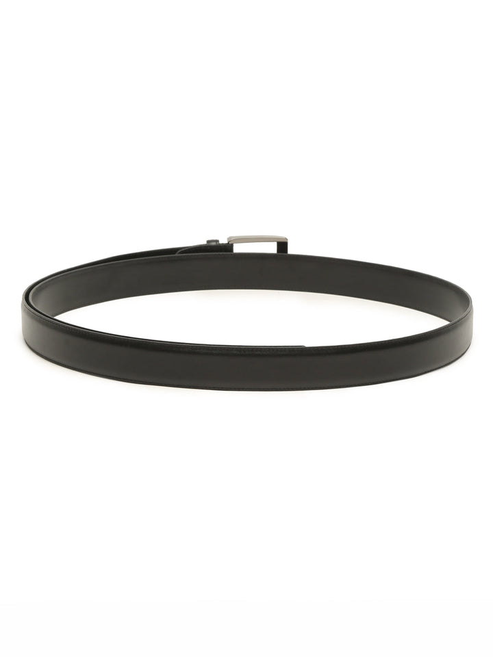 Plus Size Men Black Leather Formal Belt