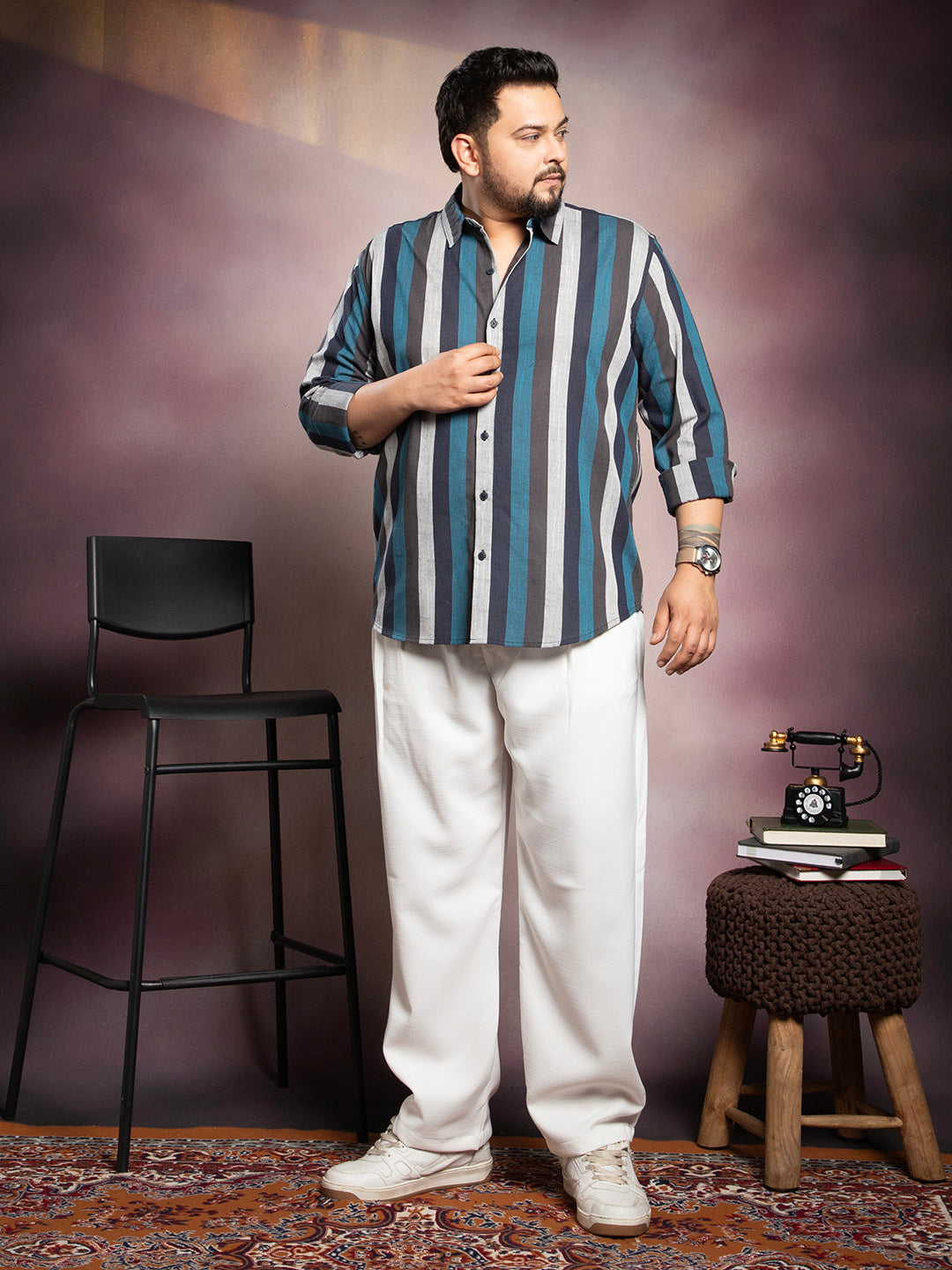 Block-Striped Shirt