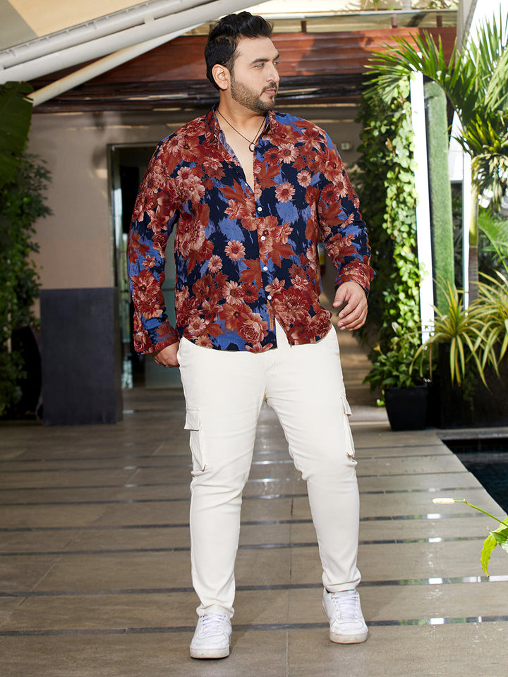 Floral Overlap Shirt