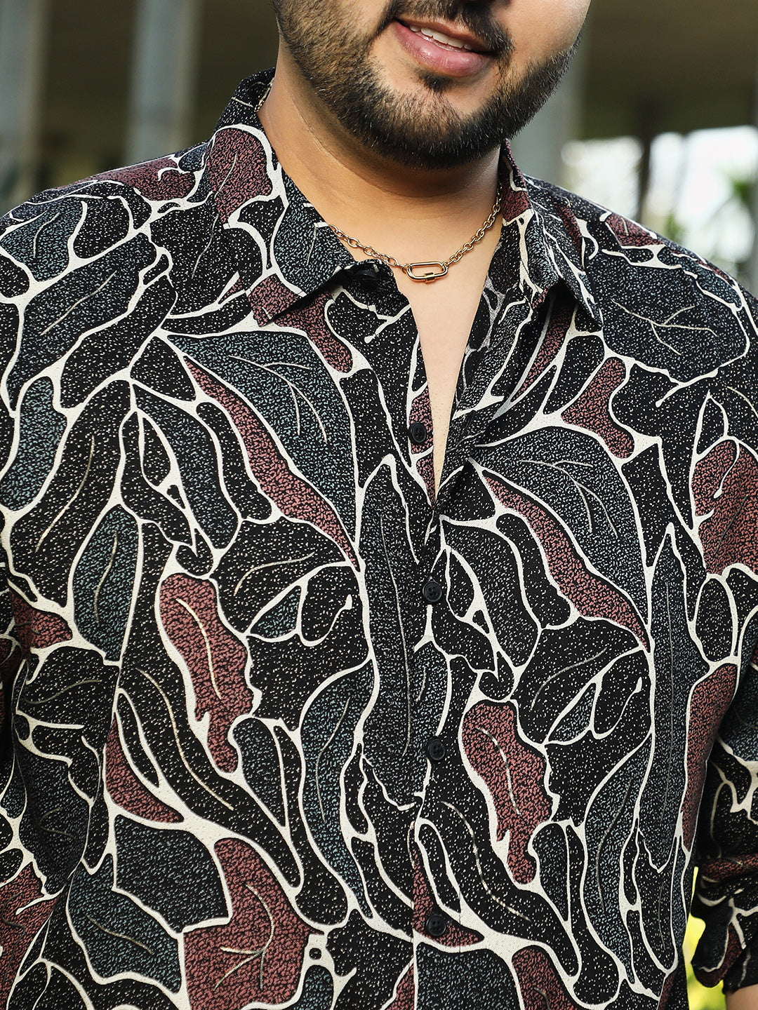 Speckled-Foliage Regular Shirt