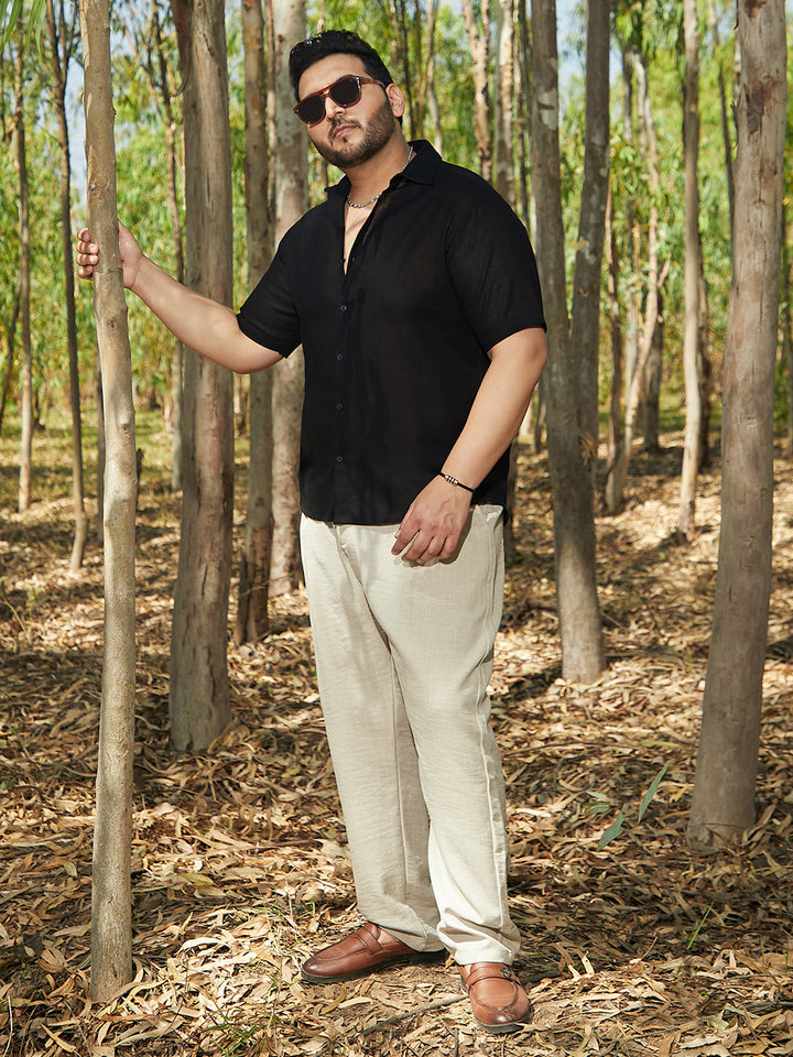 Solid Cotton Shirt