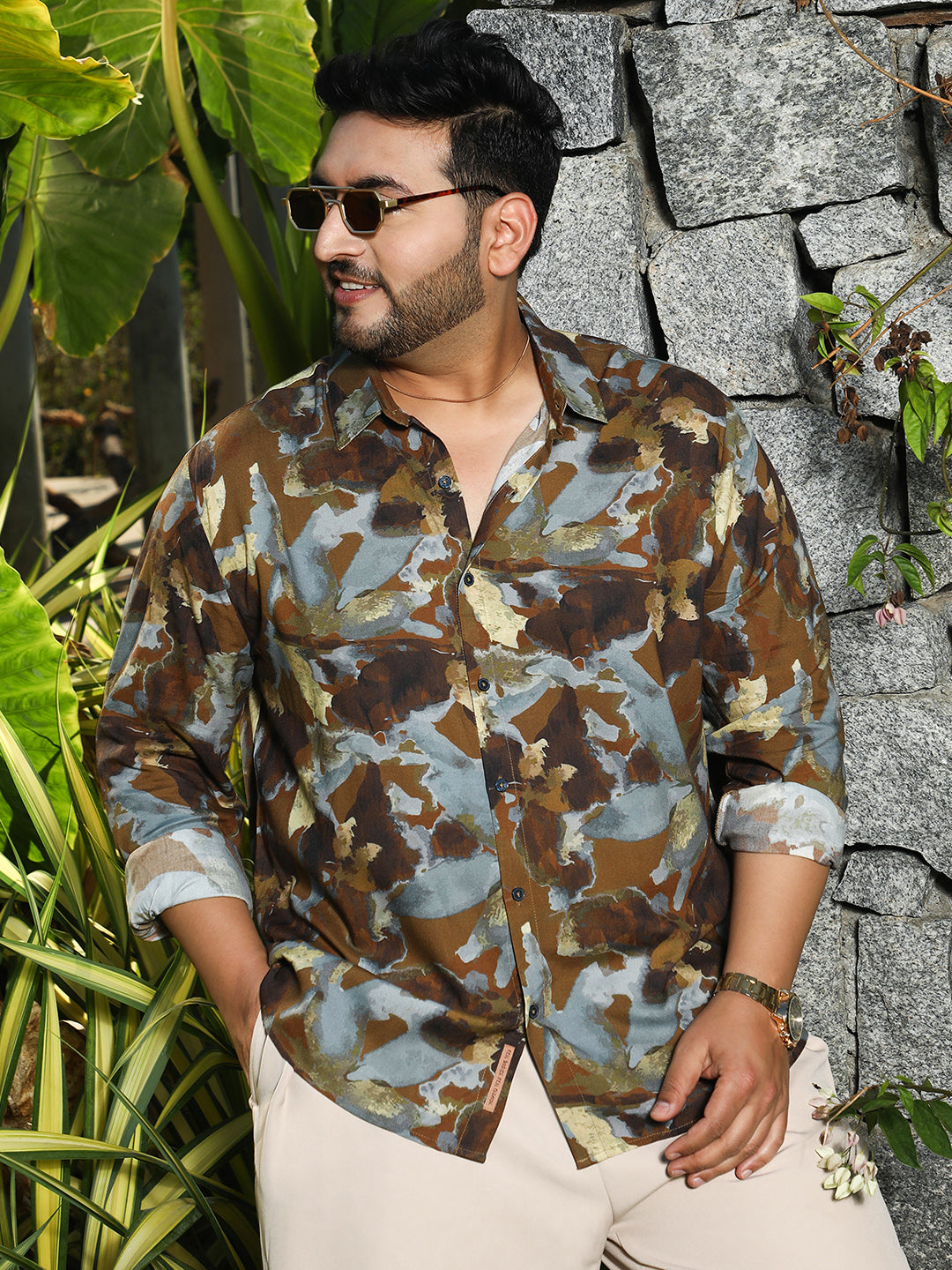 Blurred-Imprint Shirt