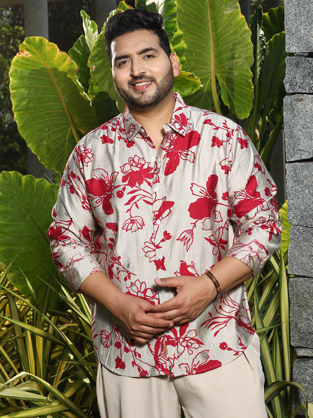 Freesia-Imprint Shirt