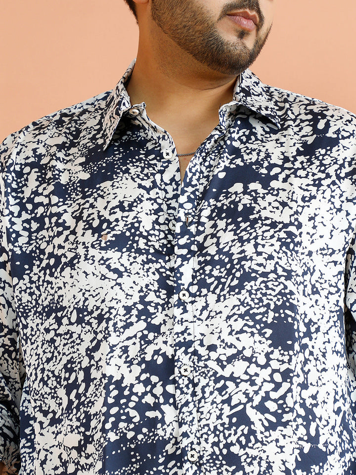 Contrast Splatter Shirt