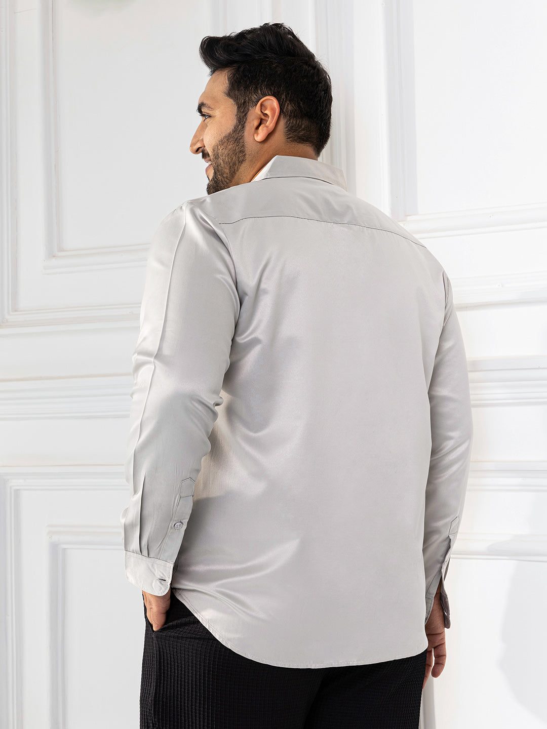 Pleated-Collar Shirt