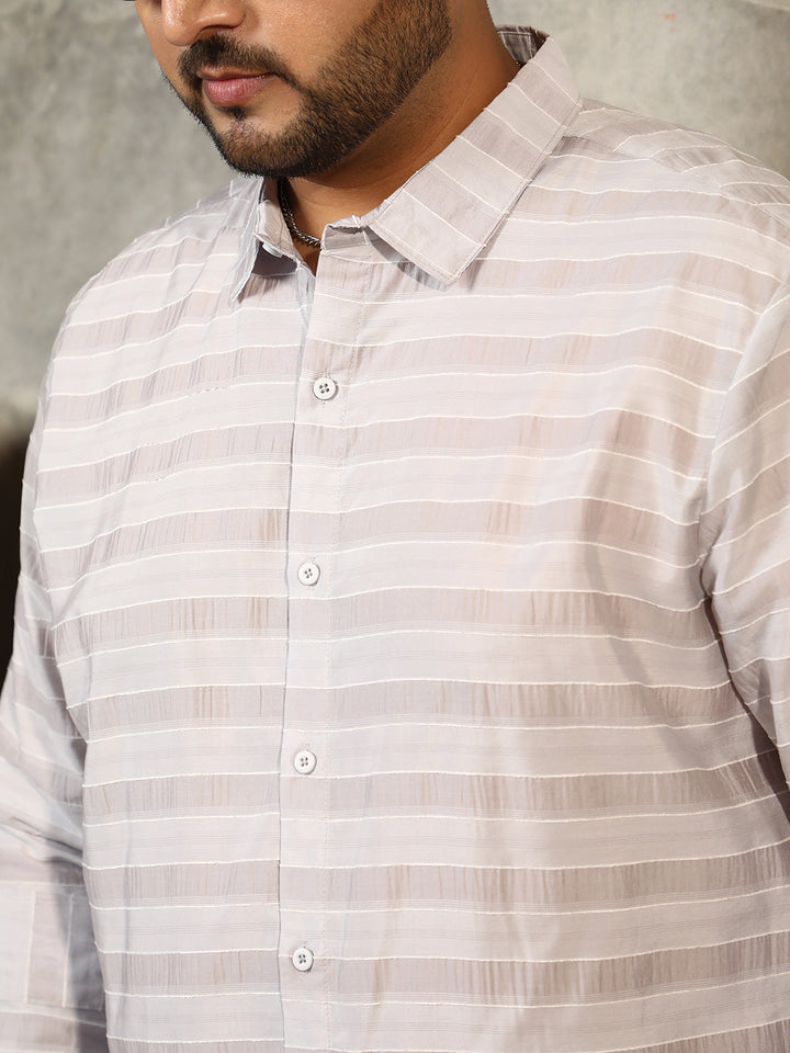 Parallel-Stripe Shirt