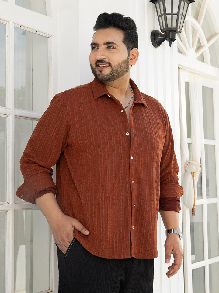 Ribbed-Rope Tactile Shirt