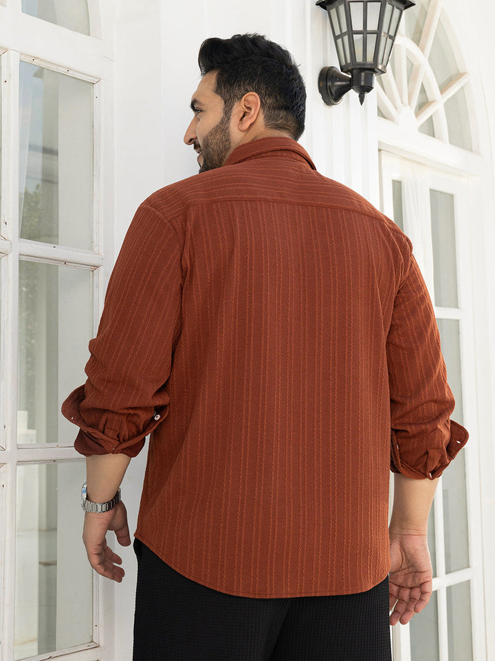 Ribbed-Rope Tactile Shirt