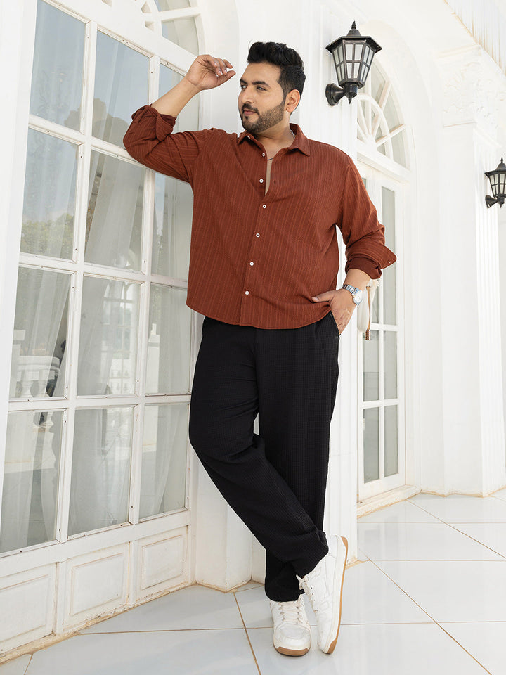 Ribbed-Rope Tactile Shirt