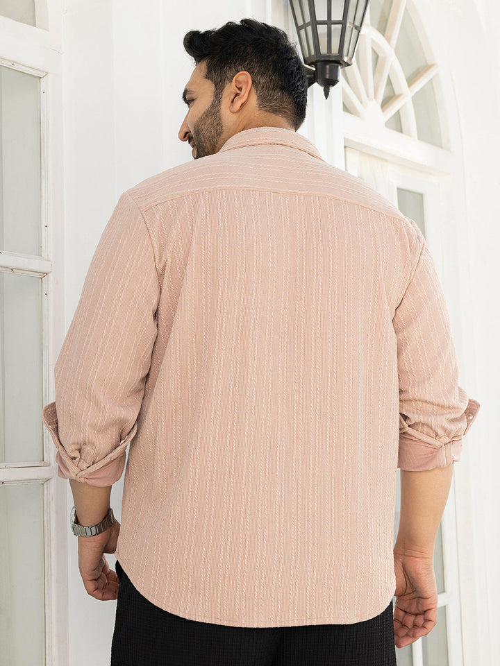 Ribbed-Rope Tactile Shirt