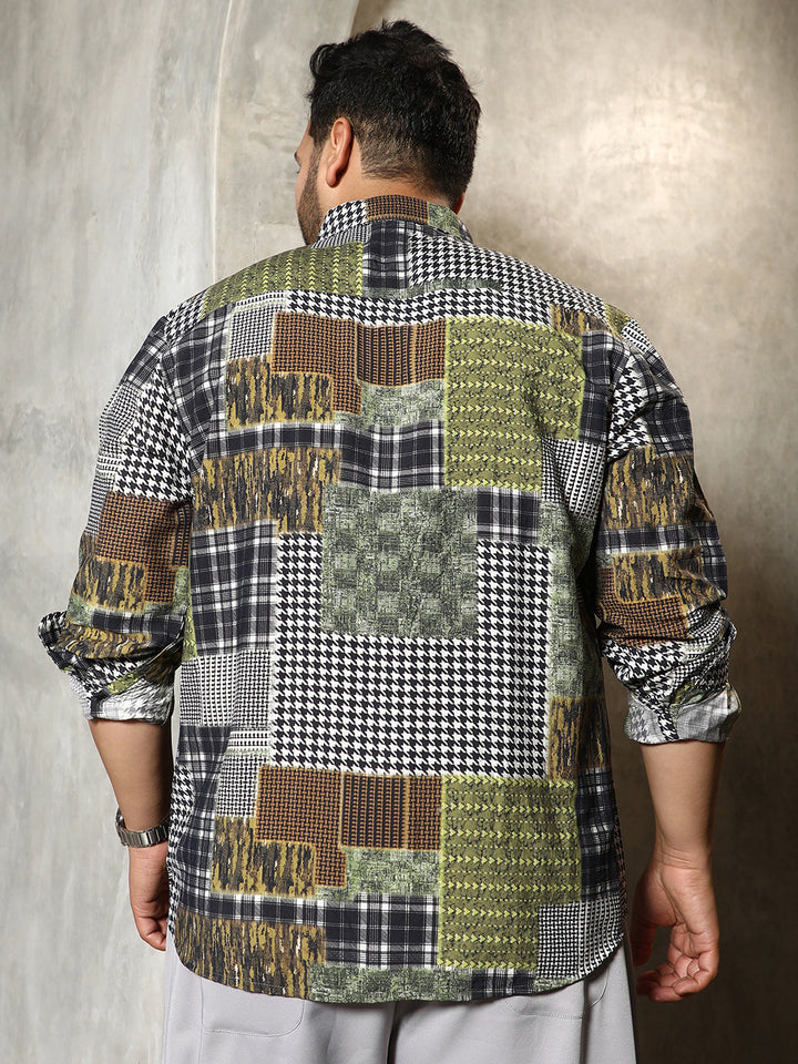 Houndstooth Block Shirt