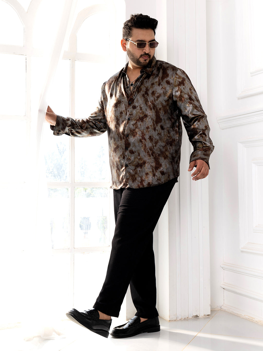 Metallic-Pigment Shirt