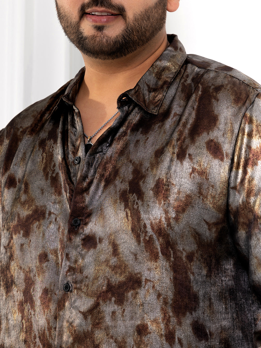 Metallic-Pigment Shirt